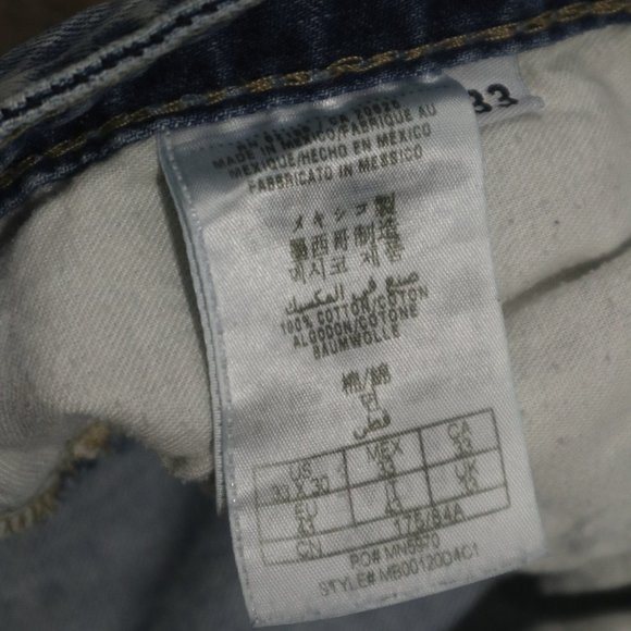 Distressed Guess Jeans 33 x 30 - Picture 6 of 6